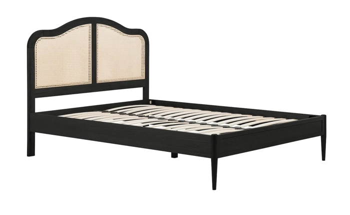 Edgeworth Black Oak Bed Frame